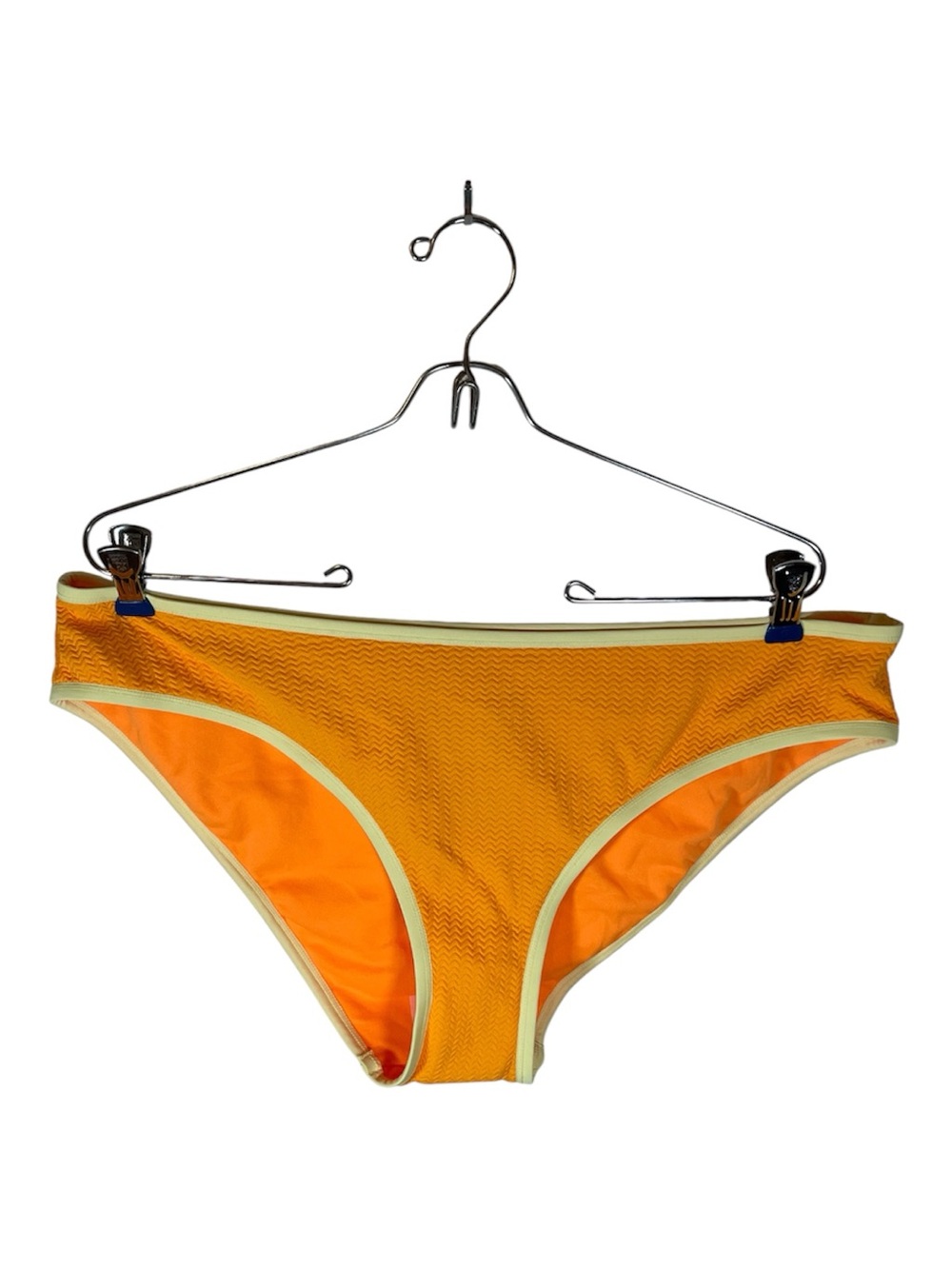 Wild Fable Bright Orange Textured Bikini
Bottoms with Yellow Trim